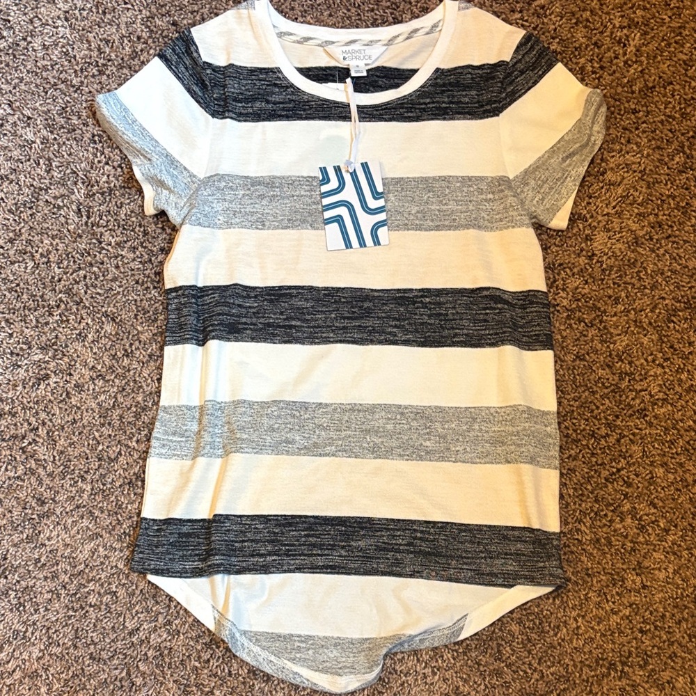 Striped Shirt in Black and White